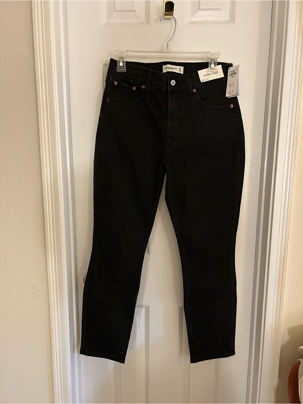 Abercrombie & Fitch High-Rise Black Jeans